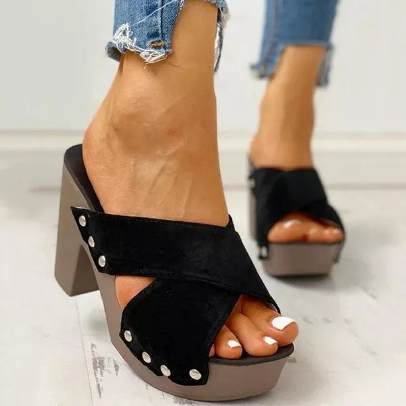 Chunky Heeled Sandals: Stylish and Comfy Women's Footwear