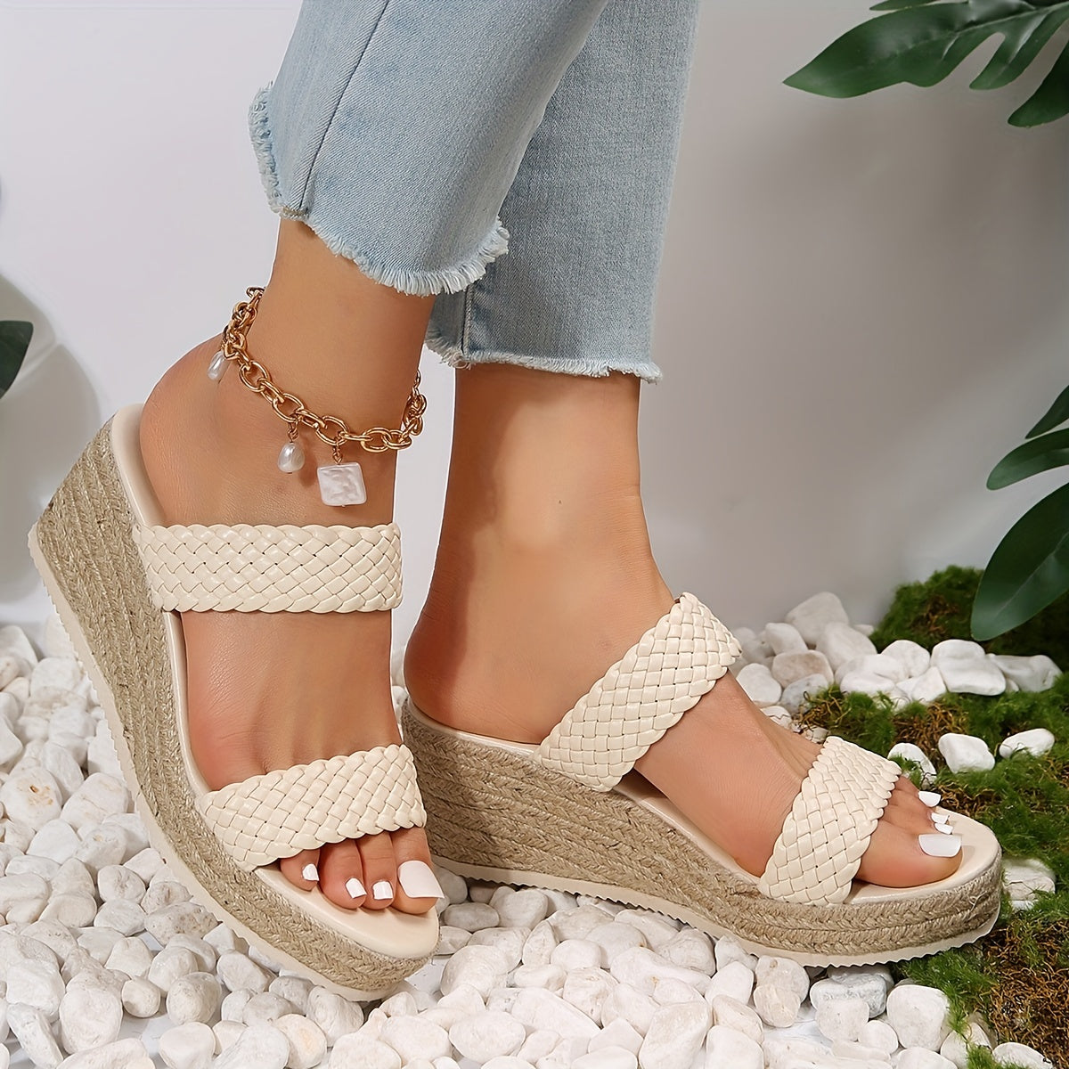 Platform Wedge Sandals for Women - Non Slip, Open Toe, Versatile Summer Shoes