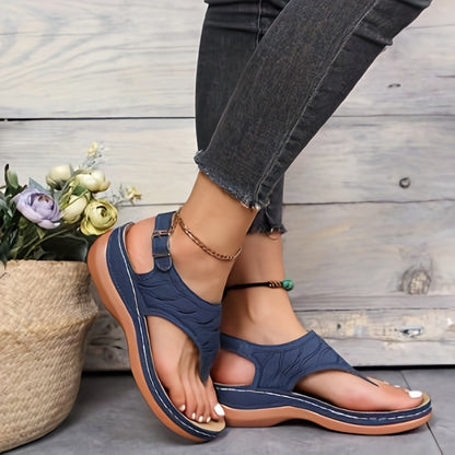 Arch-Supported Wedge Sandals for Women - Perfect for Outdoors!