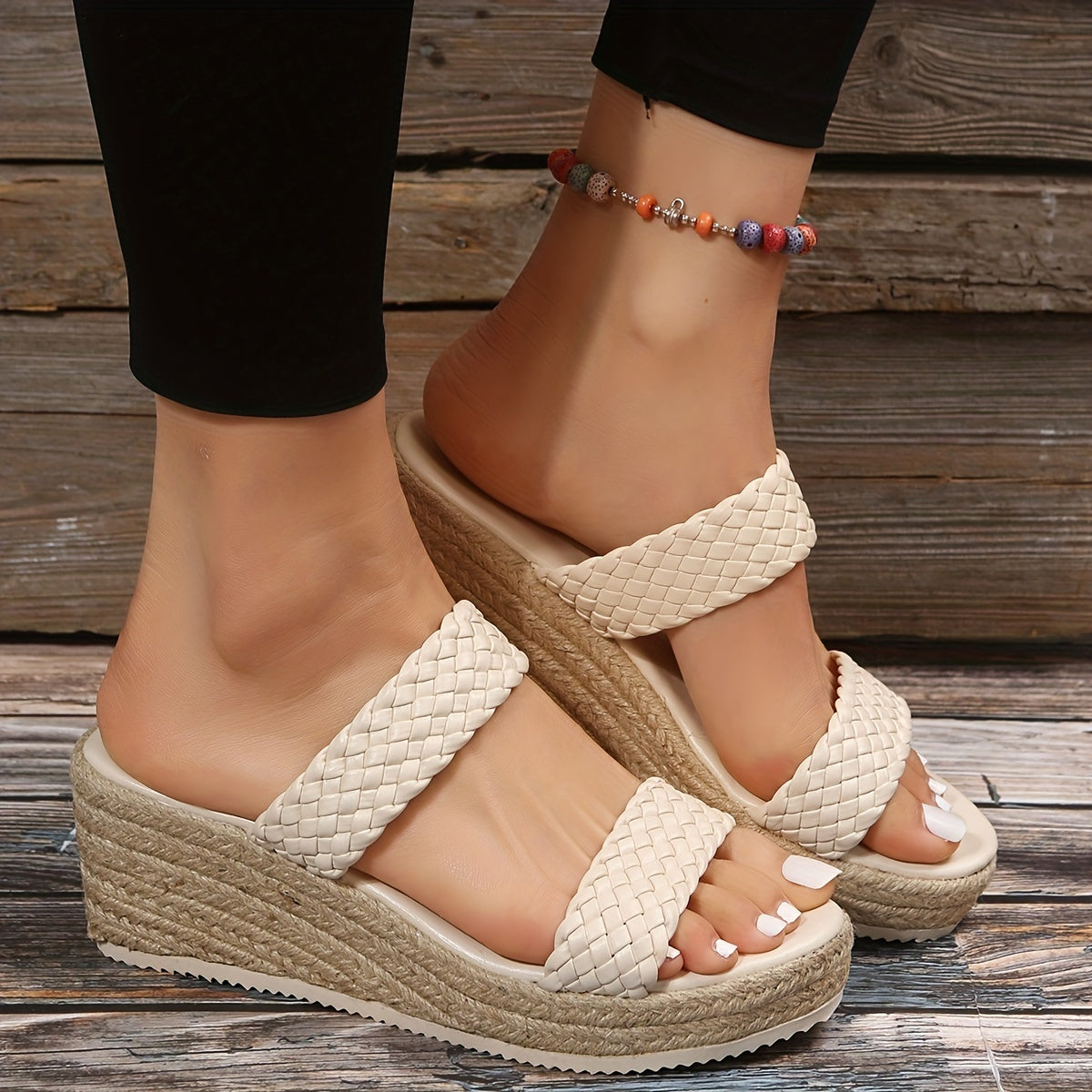 Platform Wedge Sandals for Women - Non Slip, Open Toe, Versatile Summer Shoes