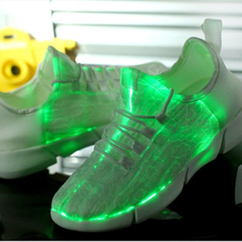 Women's luminous Sneakers Glowing Light Up Shoes for Adult LED White Sneakers Flashing Shoes