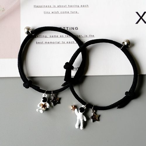 Cute Magnetic Bracelet for Couples With Star Astronaut