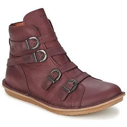 Buckle Comfortable Round Toe Boots