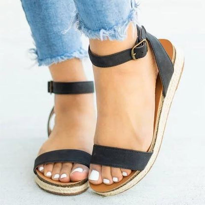 Women's Solid Color Open Toe Sandals
