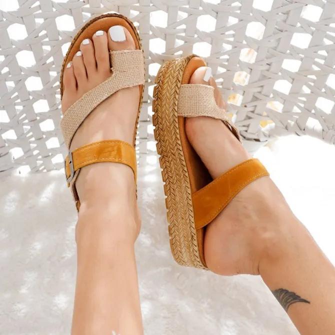 Summer Ring Toe Platform Sandals