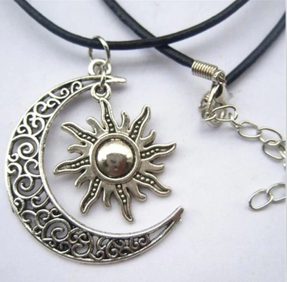 Sun Moon  Couple Necklace