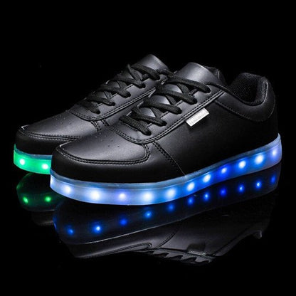 [Size for women]LED Sneaker Shoes Light Up Shoes for Women and Men USB Charging Shoes for Adult Unisex