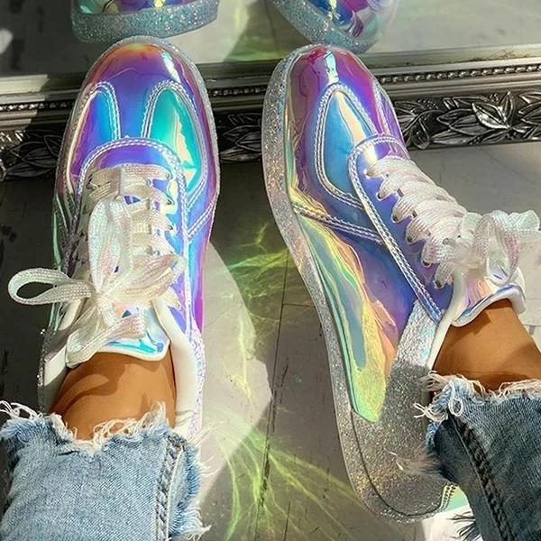 Laser Cool Lace-Up Sneakers