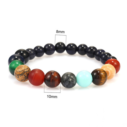 Relationship Couples Bracelet Set With Eight Planets