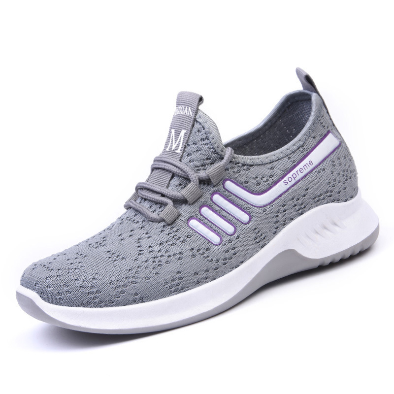 Women Knitted Comfy Breathable Soft Sole Casual Running Sneakers
