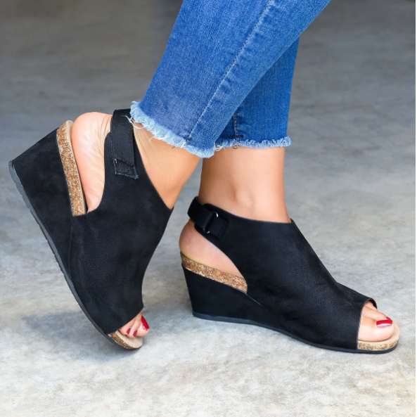 2020 New And Fashional Slingback Wedges Sandals