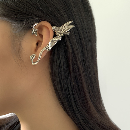 Three-Dimensional Angel Wings Earrings