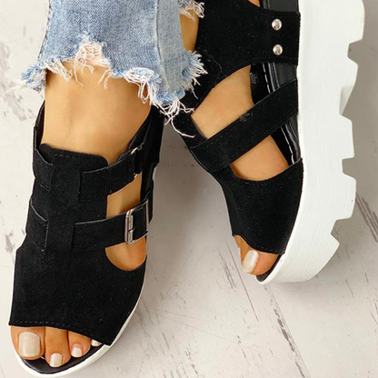2020 Fashion Summer Platform Wedge High Heels Casual Light Leisure Sandals