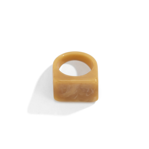 Macaron Geometric Ring