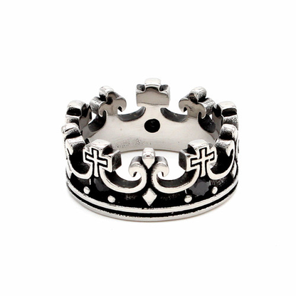 Crown Couple Matching Statement Ring