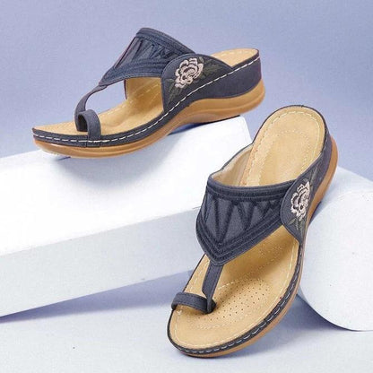 Pu Embroidery Summer Sandals