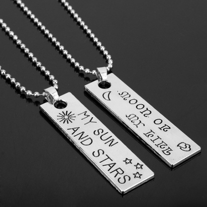 Star Moon Couple Necklace