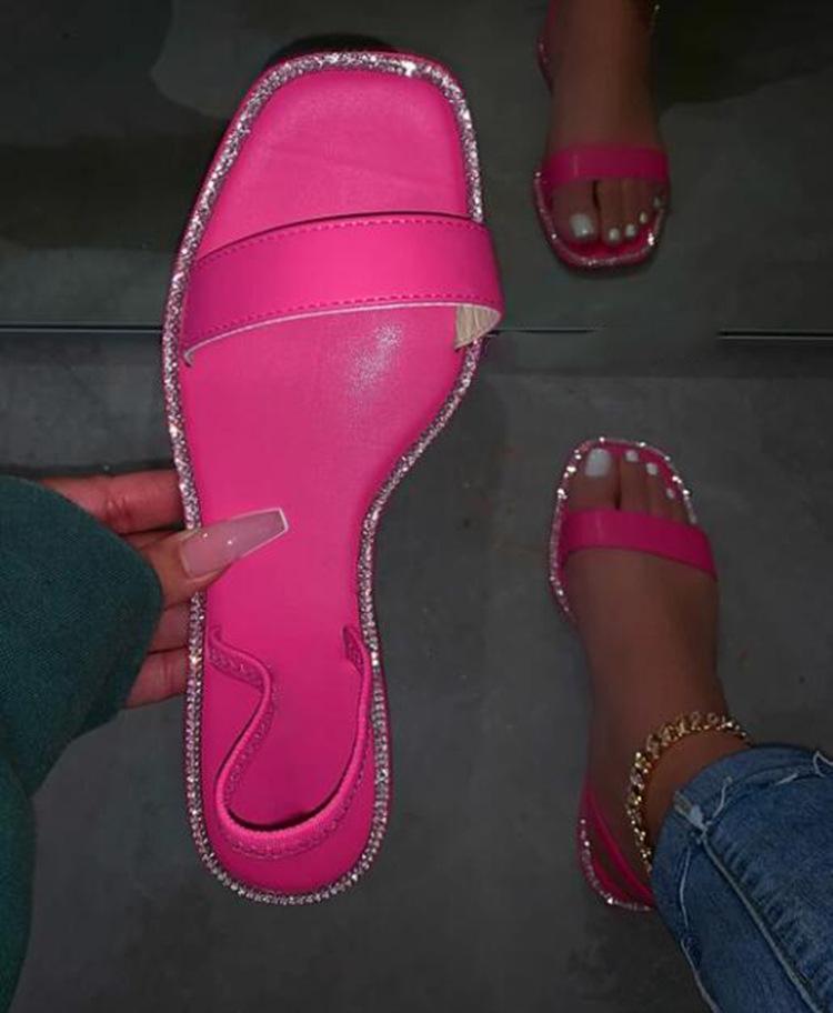 Flat With Flip Flop Slip-On Gradient Slippers