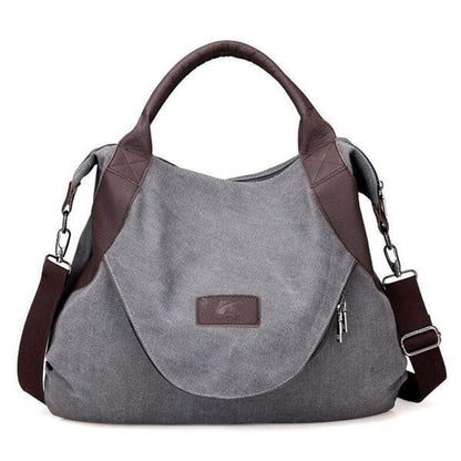 Large Pocket Casual Canvas Handbag Shoulder Crossbody Bag