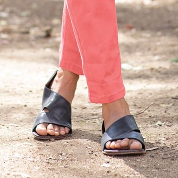 Fashion Casual Fish Toe Flat Sandals