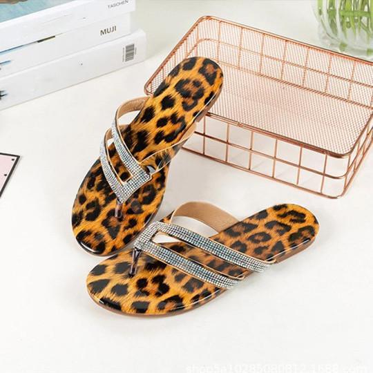 Leopard casual fashion beach sandals