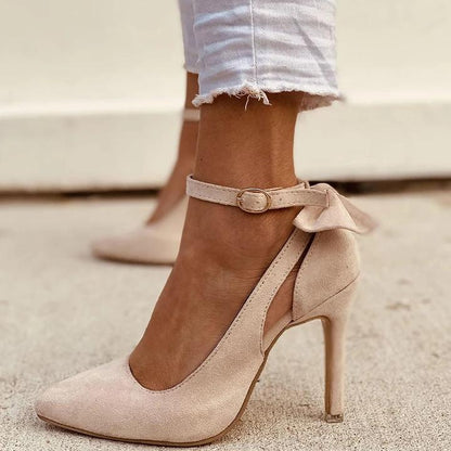 Bow-knot Shallow Pointy High Heels Sandals