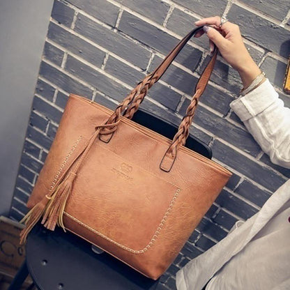 Women Vintage Shoulder Bags Leather Handbags