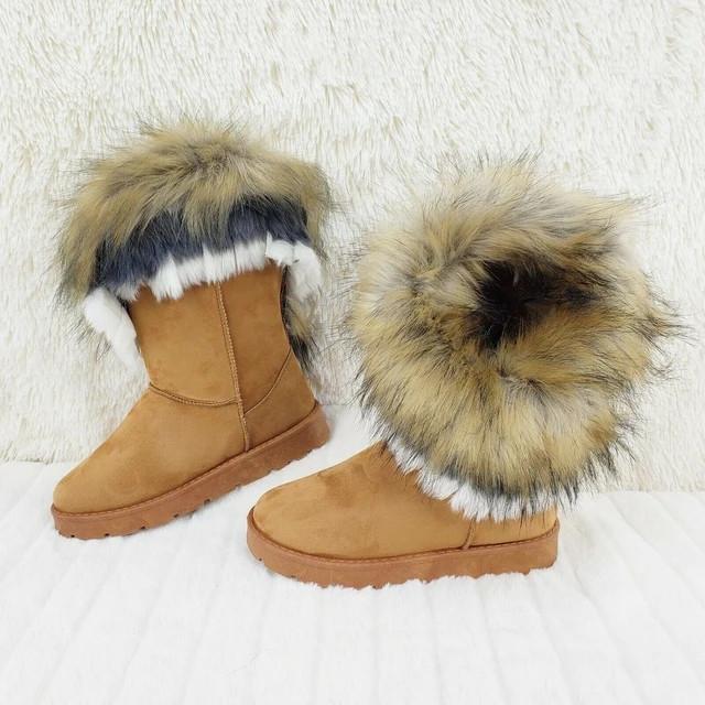 Casual Cotton Winter Low Heel Boots
