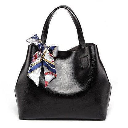 2019 New Style 2 PCS Women PU Leather Handbag Shoulder Bag