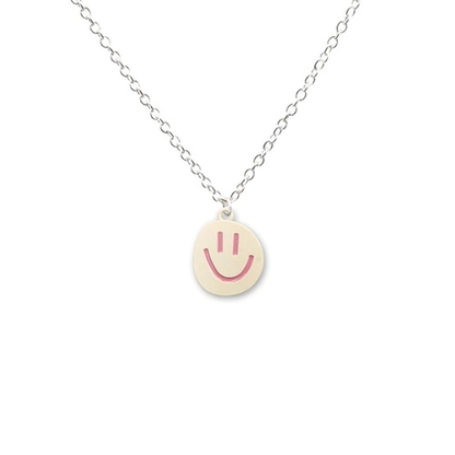 Smiley Pendant Couple Necklace