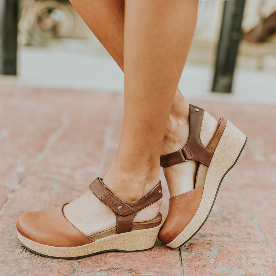 Summer Flat  Buckle Solid Color Sandals