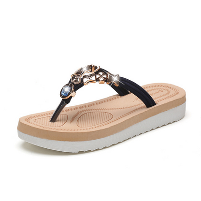 Women Flats Sandals Ladies Beach Slippers Girls Flip-flops