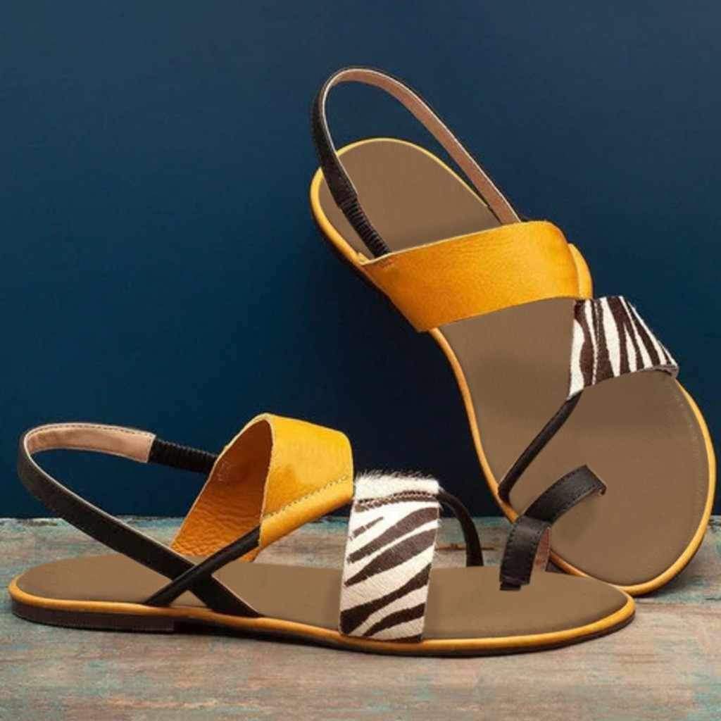 Women Summer Slip On Flat Beach Sandals