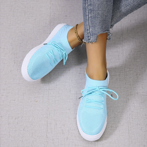 Casual Breathable Lace-Up Flats