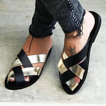 Women Soft leather Casual Sandal Shoes
