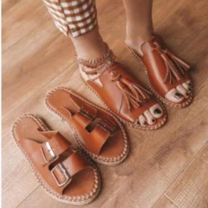 Summer Pu Tassel Sandals