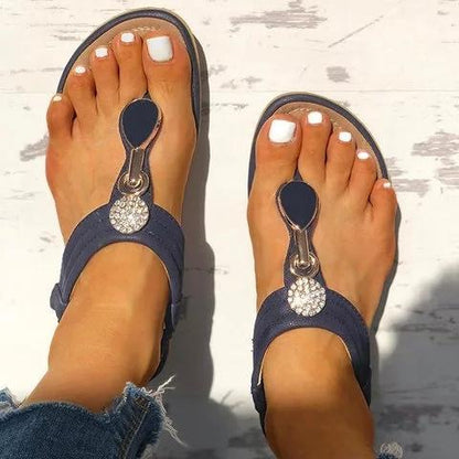 Women Summer Casual Slip On Comfy Sandals