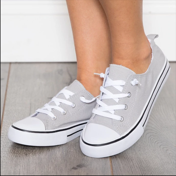 Women Canvas Sneakers Casual Comfort Plus Size Shoes