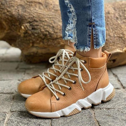 Women Daily Comfy Lace-Up Sneakers