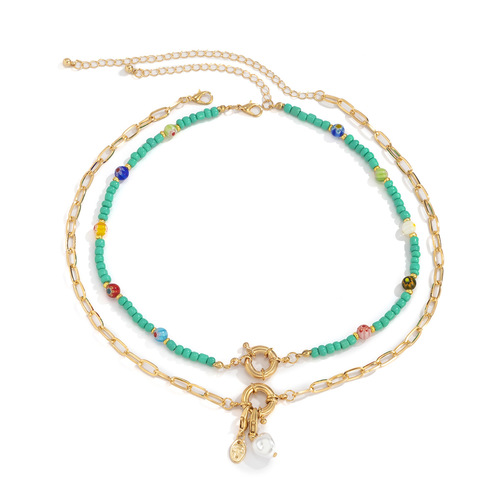 Beaded Necklace With A Bohemian Style
