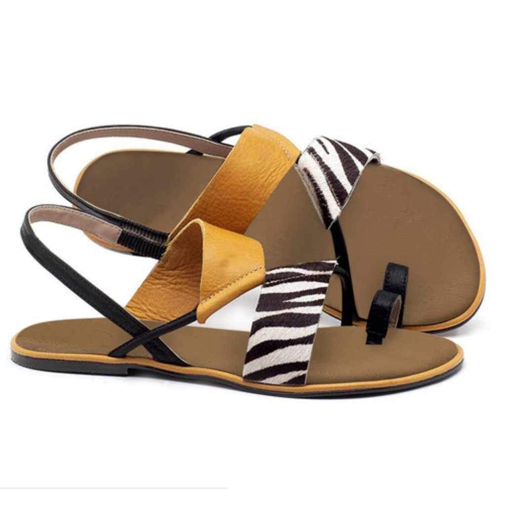 Women Summer Slip On Flat Beach Sandals
