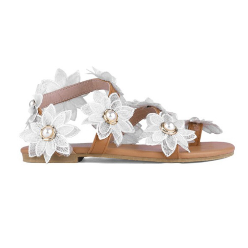 Women's Flat Fashion Flower Light Breathable Simple Sandals