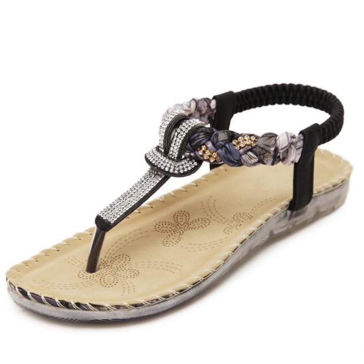 Summer Sandals Women T-strap Flip Flops Thong Sandals